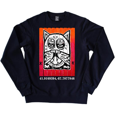 PakRat Ink Unisex Crewneck Sweatshirt "Patio Dweller 2" by Jaymes Josef