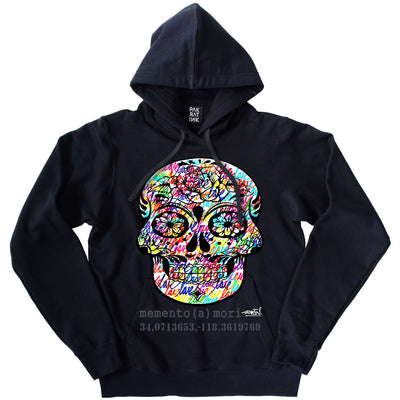 PakRat Ink Unisex Hoodie "memento (a) mori" by Ruben Rojas