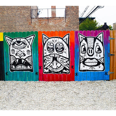 PakRat Ink "Patio Dweller 3" Mural 2 by Jaymes Josef