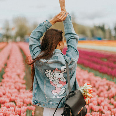 PakRat Ink Denim Jacket "Dipso Facto" by Mosher