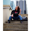 PakRat Ink Unisex T-shirt "Take Off" by Bunny!XLV Chicago Riverwalk Stairs