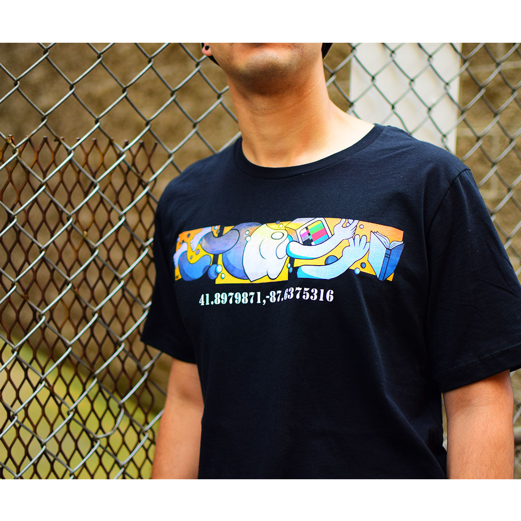 PakRat Ink Unisex T-shirt "Book Learnin’" by Mosher Chicago Fence