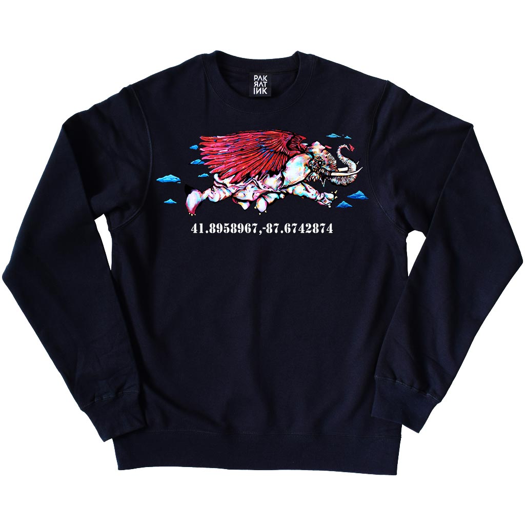 PakRat Ink Unisex Crewneck Sweatshirt "Take Off" by Bunny!XLV