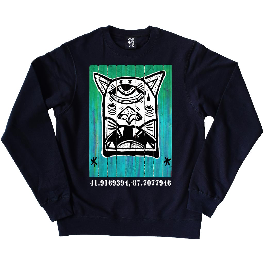 PakRat Ink Unisex Crewneck Sweatshirt "Patio Dweller 1" by Jaymes Josef