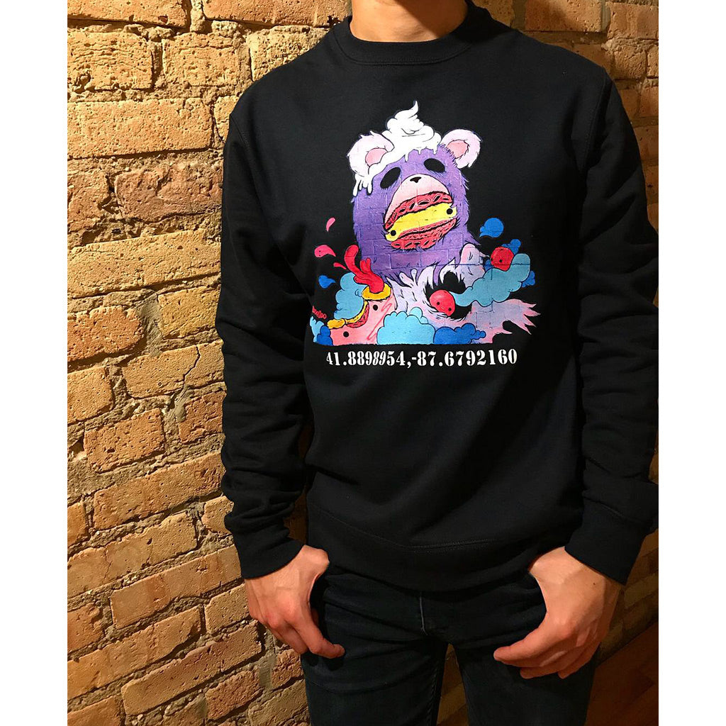 PakRat Ink Unisex Crewneck Sweatshirt "Sugared Plum" by Elloo Chicago