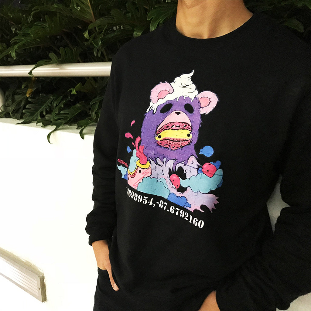PakRat Ink Unisex Crewneck Sweatshirt "Sugared Plum" by Elloo Miami