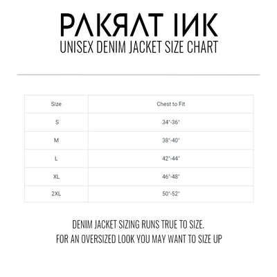 Unisex Denim Jacket "Sugared Plum" by Elloo