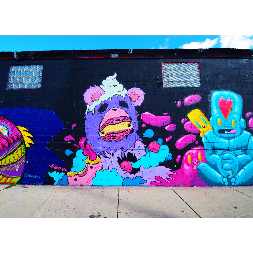 PakRat Ink "Sugared Plum" Mural by Elloo