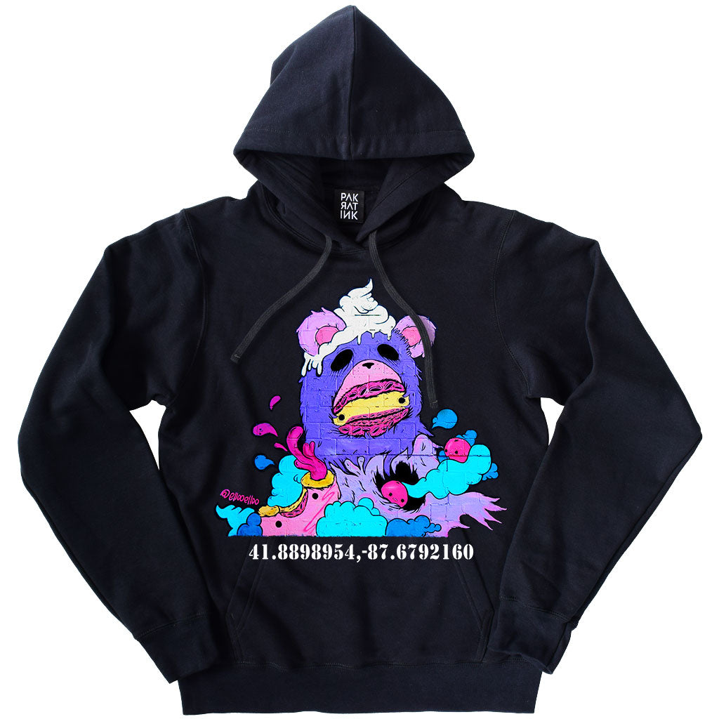 PakRat Ink Unisex Hoodie "Sugared Plum" by Elloo