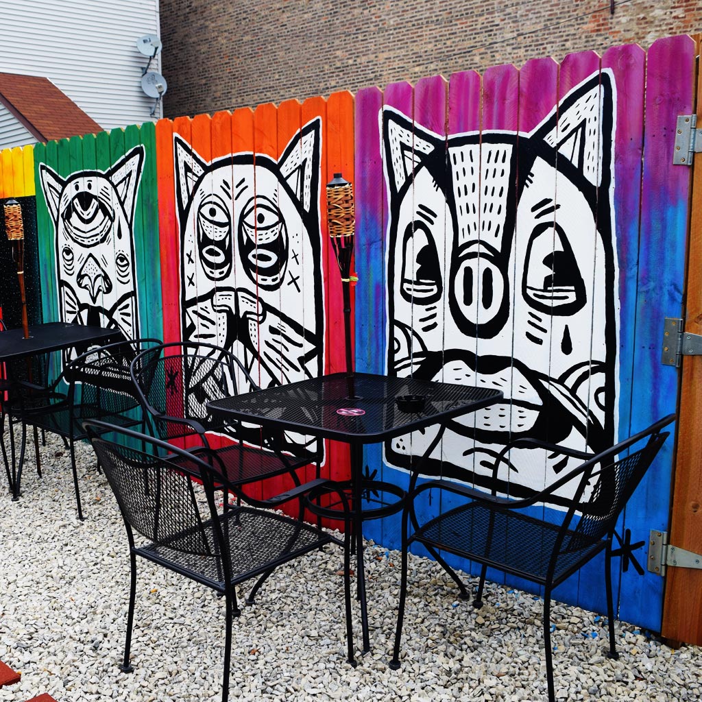 PakRat Ink "Patio Dweller 2" Mural by Jaymes Josef