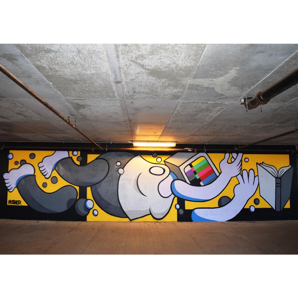 PakRat Ink "Book Learnin’" Mural by Mosher